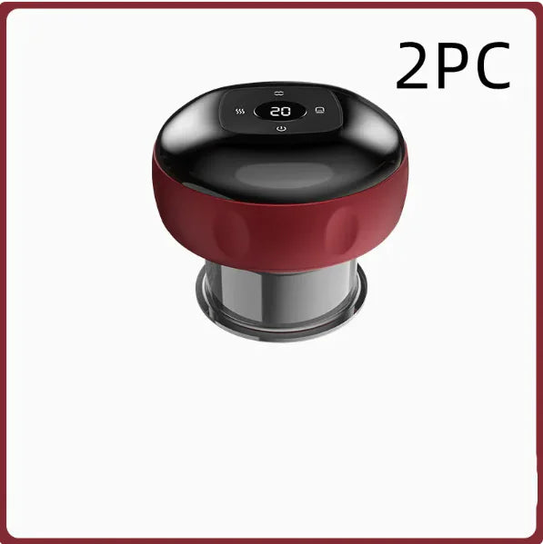 Masajeador de Ventosas Eléctrico (Pack de 2) 6 Velocidades + Calor